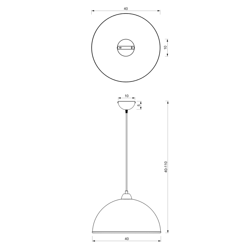 Підвісна люстра KITCHEN 1xE27/15W/230V білий/глянцевий хром