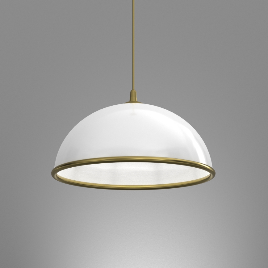Підвісна люстра KITCHEN 1xE27/15W/230V білий/золотий