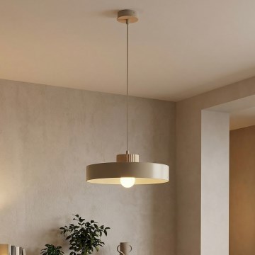 Підвісна люстра KIVI на шнурі 1xE27/15W/230V, бежевого кольору