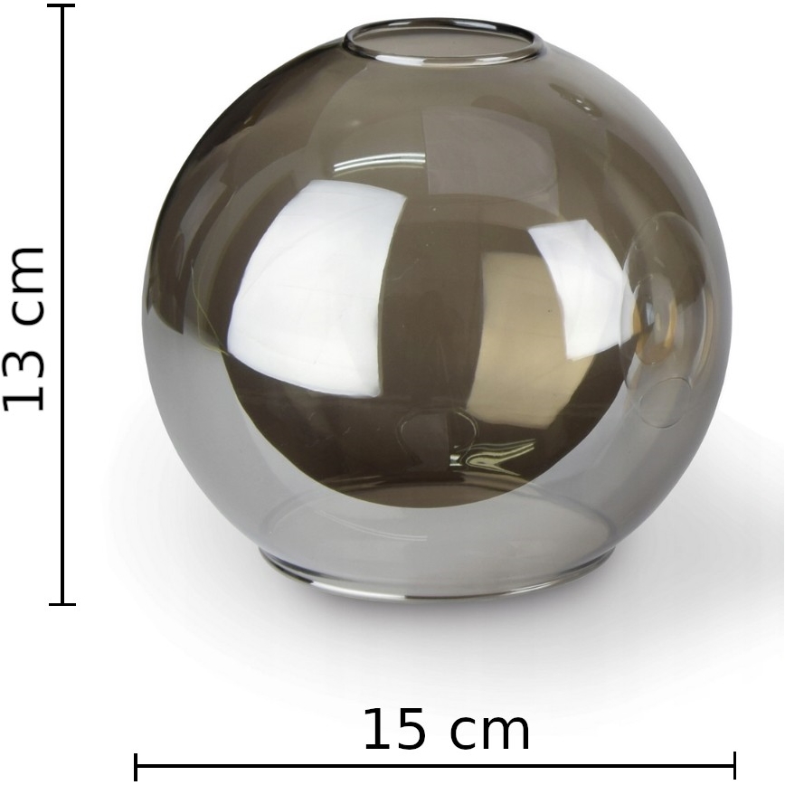 Підвісна люстра LACRIMA SMOKY 1xE27/60W/230V