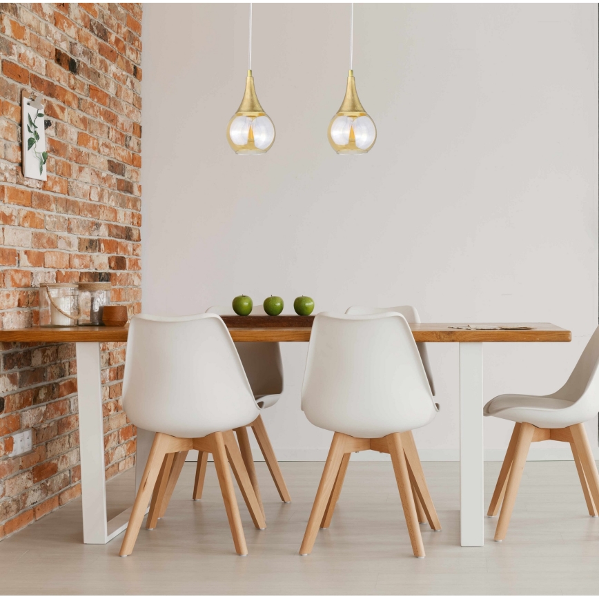 Підвісна люстра LACRIMA WHITE 2xE27/60W/230V