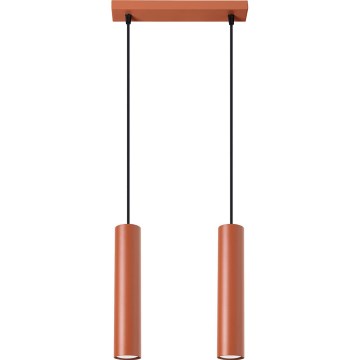 Підвісна люстра LAGOS 2xGU10/10W/230V червоний