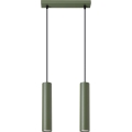 Підвісна люстра LAGOS 2xGU10/10W/230V зелений