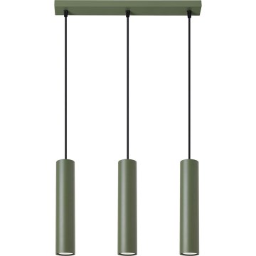 Підвісна люстра LAGOS 3xGU10/10W/230V зелений