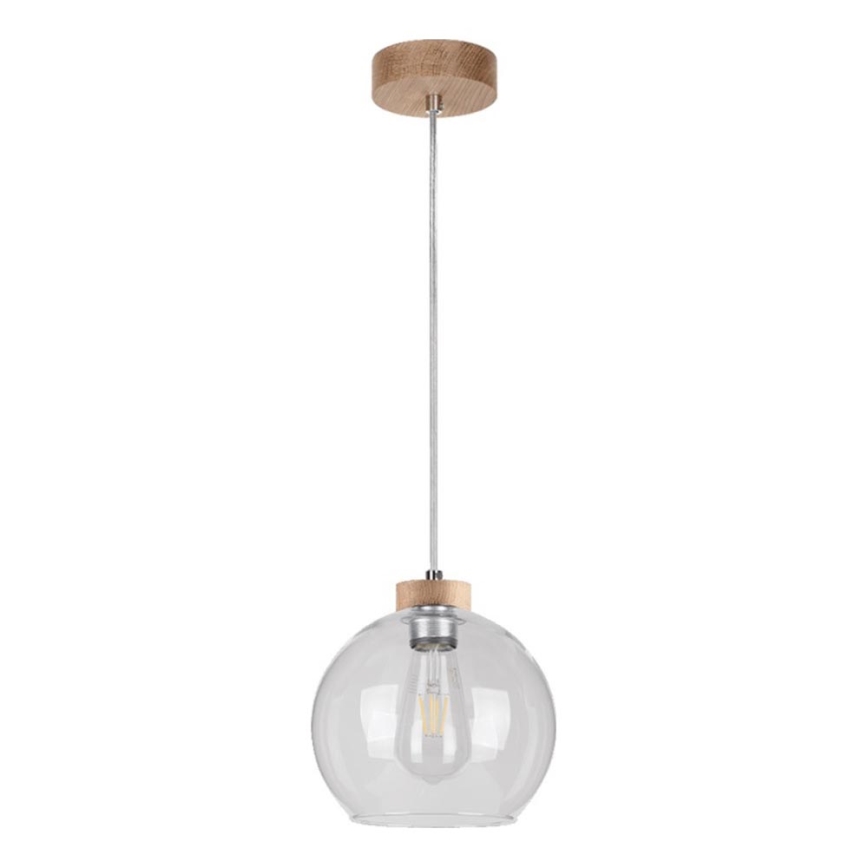 Підвісна люстра LAGUNA 1xE27/60W/230V дуб