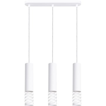 Підвісна люстра LAMI 3xGU10/10W/230V білий