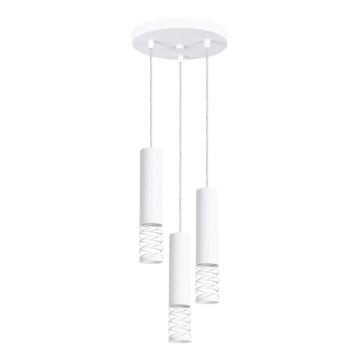 Підвісна люстра LAMI 3xGU10/10W/230V білий