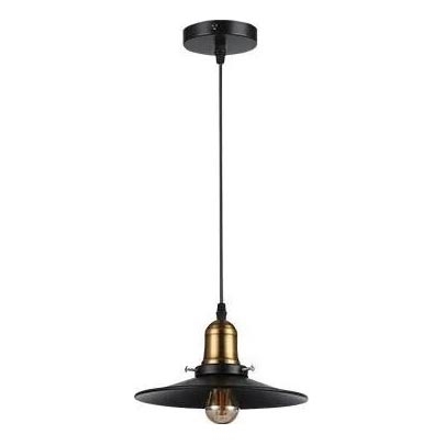 Підвісна люстра LOFT 1xE27/60W/230V діаметр 22 см чорний
