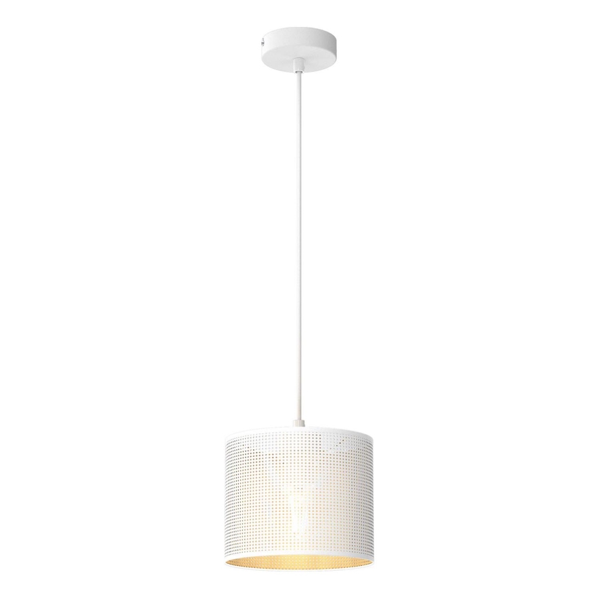 Підвісна люстра LOFT SHADE 1xE27/60W/230V діаметр 18 см білий/золотий