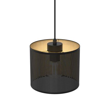 Підвісна люстра LOFT SHADE 1xE27/60W/230V діаметр 18 см чорний/золотий