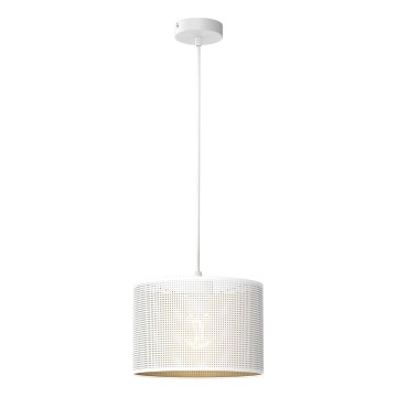 Підвісна люстра LOFT SHADE 1xE27/60W/230V діаметр 25 см білий/золотий