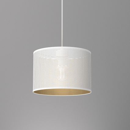 Підвісна люстра LOFT SHADE 1xE27/60W/230V діаметр 25 см білий/золотий
