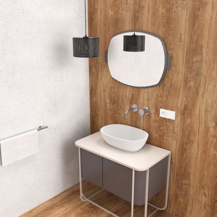 Підвісна люстра LOFT SHADE 1xE27/60W/230V діаметр 25 см чорний