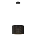 Підвісна люстра LOFT SHADE 1xE27/60W/230V діаметр 25 см чорний/золотий