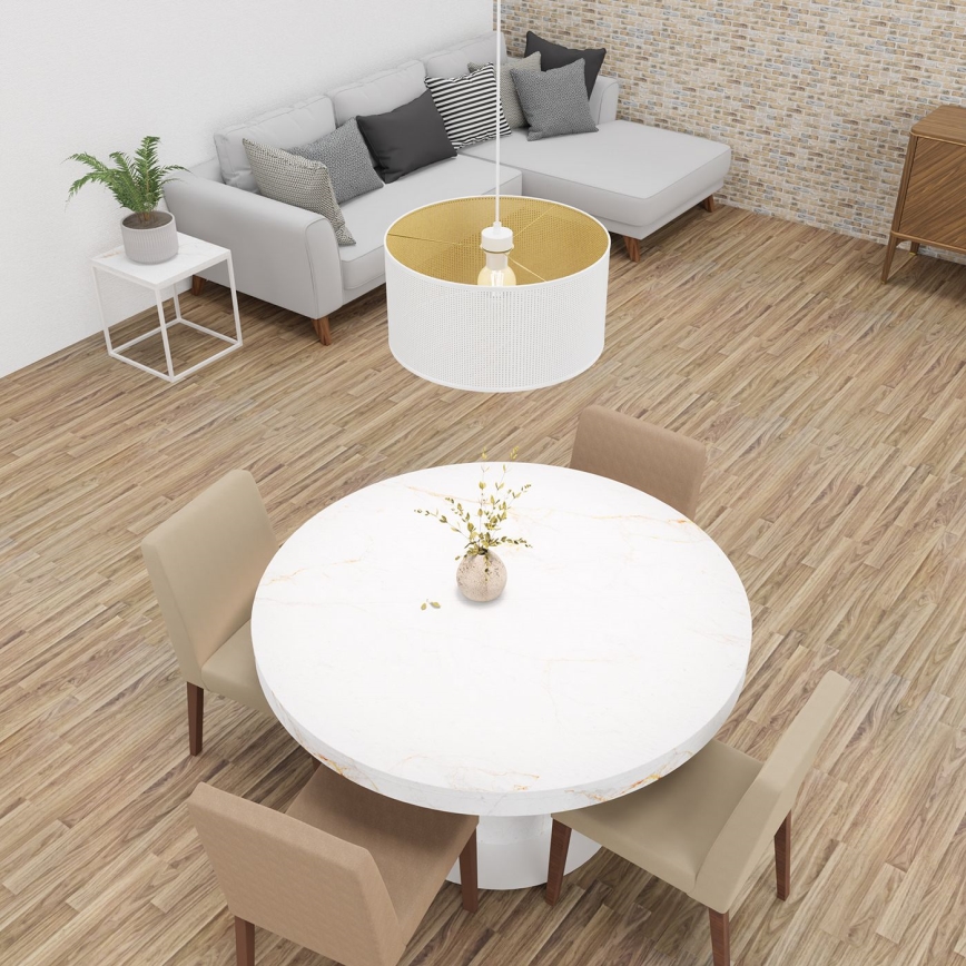 Підвісна люстра LOFT SHADE 1xE27/60W/230V діаметр 40 см білий/золотий