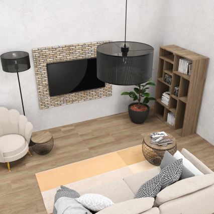 Підвісна люстра LOFT SHADE 1xE27/60W/230V діаметр 40 см чорний