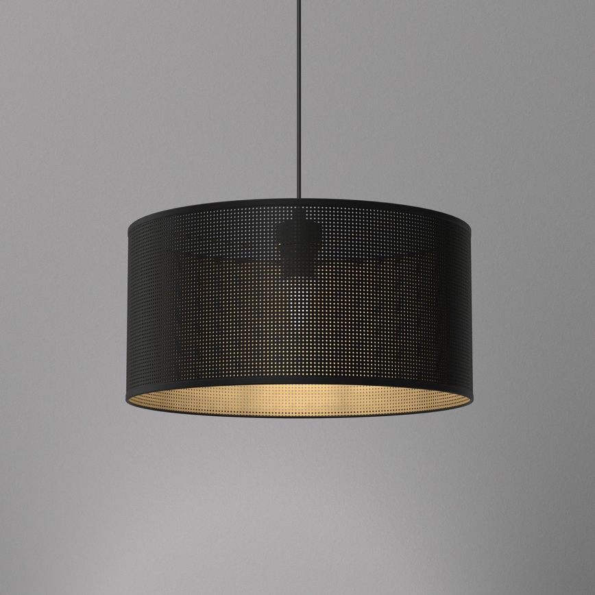 Підвісна люстра LOFT SHADE 1xE27/60W/230V діаметр 40 см чорний/золотий