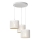 Підвісна люстра LOFT SHADE 3xE27/60W/230V білий/золотий