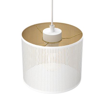 Підвісна люстра LOFT SHADE 3xE27/60W/230V білий/золотий