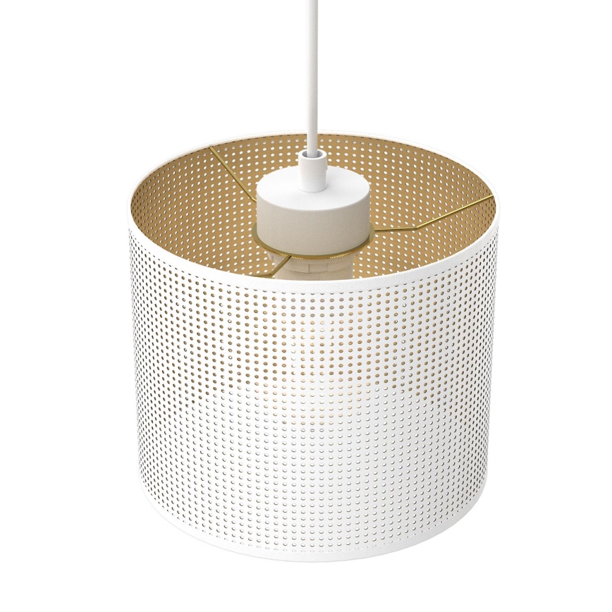 Підвісна люстра LOFT SHADE 3xE27/60W/230V білий/золотий