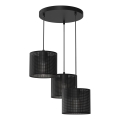 Підвісна люстра LOFT SHADE 3xE27/60W/230V чорний