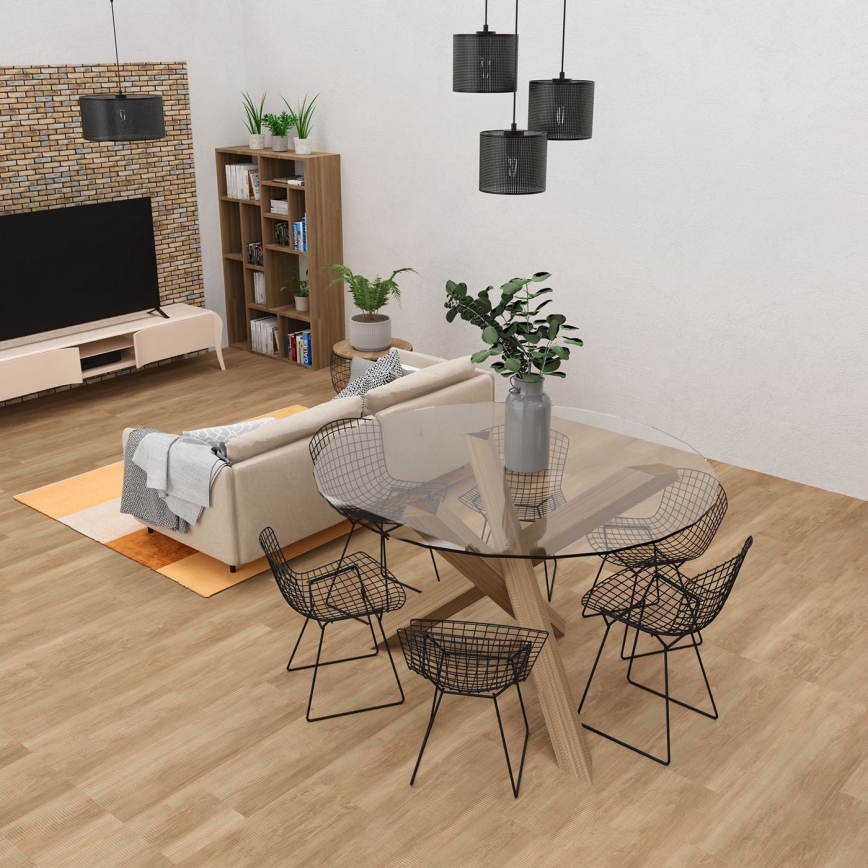 Підвісна люстра LOFT SHADE 3xE27/60W/230V чорний