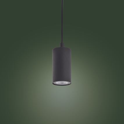 Підвісна люстра LOGAN BLACK 1xGU10/10W/230V