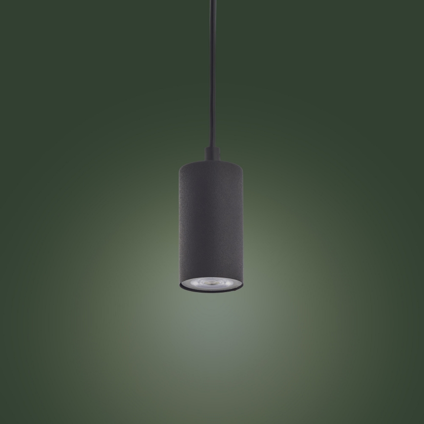 Підвісна люстра LOGAN BLACK 1xGU10/10W/230V