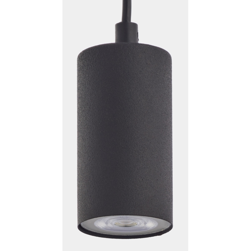 Підвісна люстра LOGAN BLACK 1xGU10/10W/230V