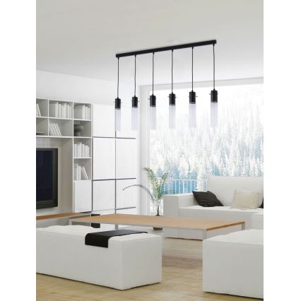 Підвісна люстра LOOK GRAPHITE 6xGU10/10W/230V
