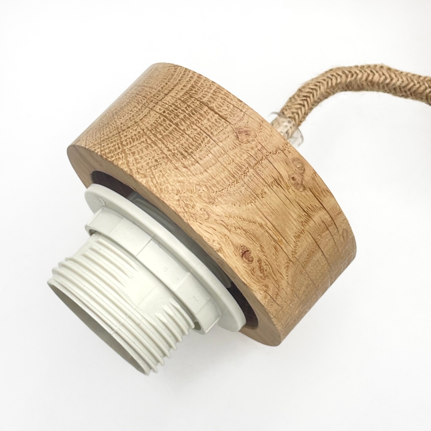 Підвісна люстра LOOMIS на тросі 3xE27/15W/230V 130 см бежева/дуб