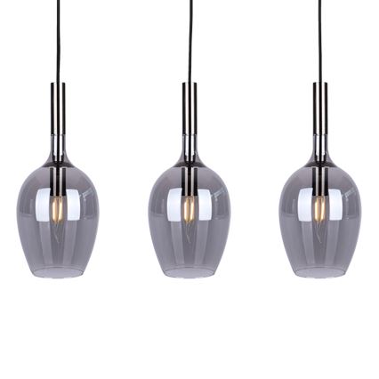 Підвісна люстра LUGANO 3xE14/40W/230V сірий