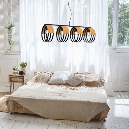 Підвісна люстра MALM 4xE27/60W/230V