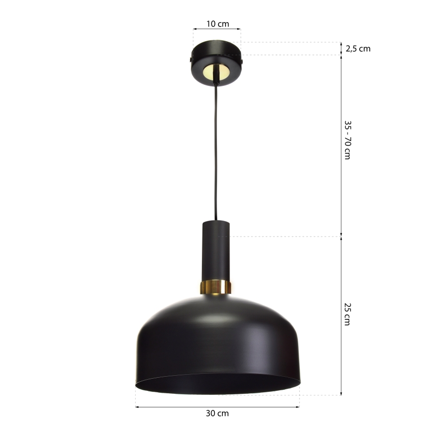 Підвісна люстра MALMO 1xE27/60W/230V