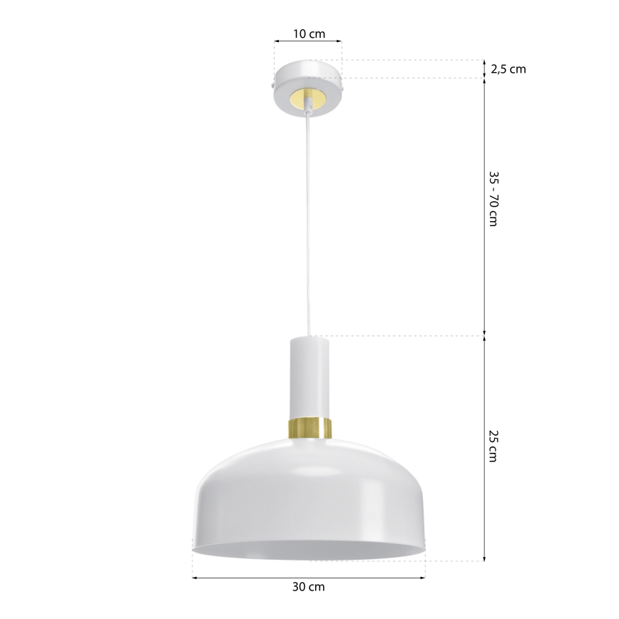 Підвісна люстра MALMO 1xE27/60W/230V