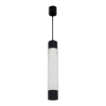 Підвісна люстра MARBLE білий/чорний 1xGU10/8W/230V