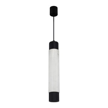Підвісна люстра MARBLE білий/чорний 1xGU10/8W/230V