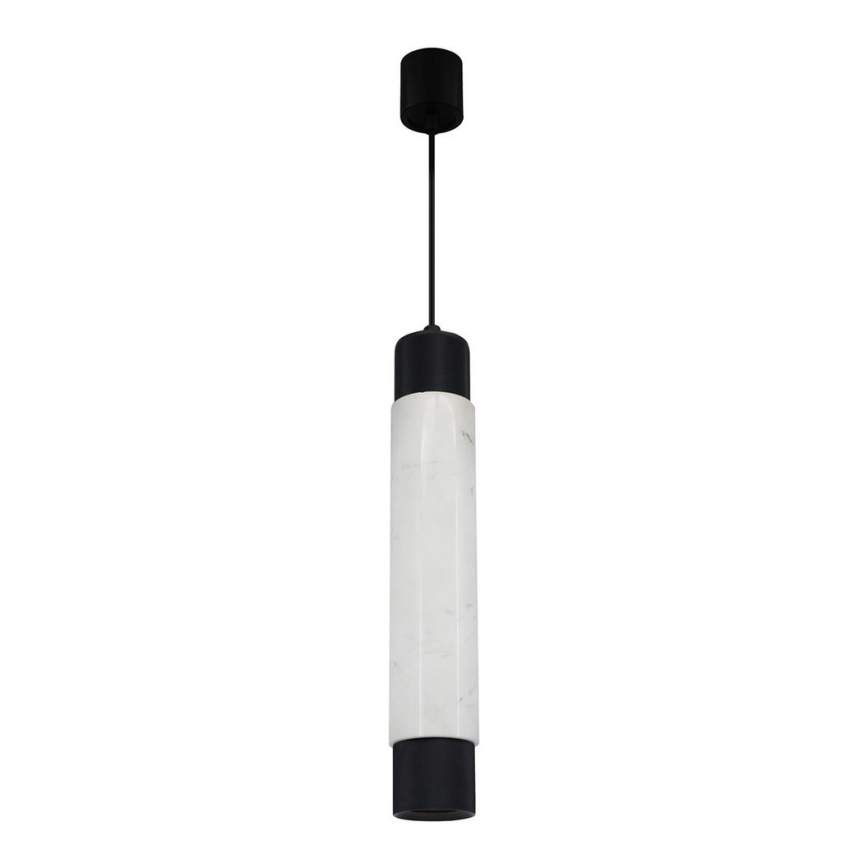 Підвісна люстра MARBLE білий/чорний 1xGU10/8W/230V