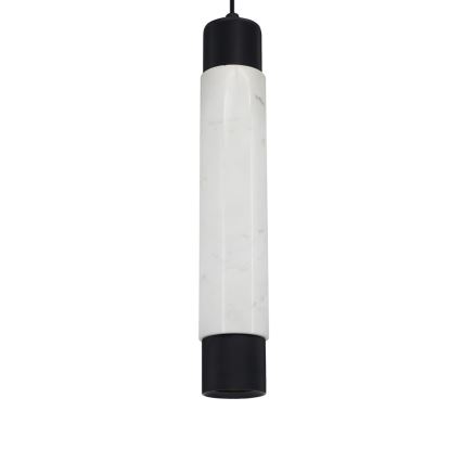 Підвісна люстра MARBLE білий/чорний 1xGU10/8W/230V