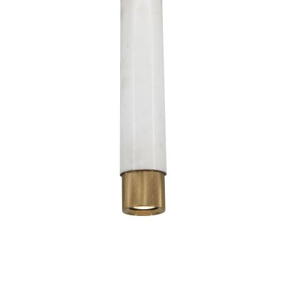 Підвісна люстра Marble білий/латунь 1xGU10/8W/230V