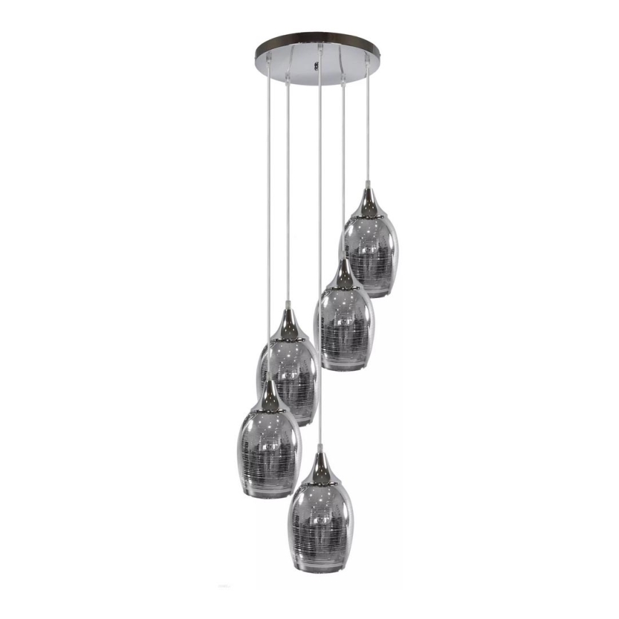 Підвісна люстра MARINA 5xE27/60W/230V