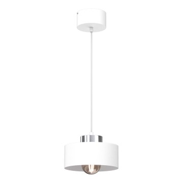 Підвісна люстра MARTI 1xE27/15W/230V білий/глянцевий хром