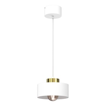 Підвісна люстра MARTI 1xE27/15W/230V білий/золотий