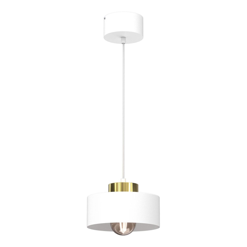 Підвісна люстра MARTI 1xE27/15W/230V білий/золотий