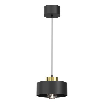 Підвісна люстра MARTI 1xE27/15W/230V чорний/золотий