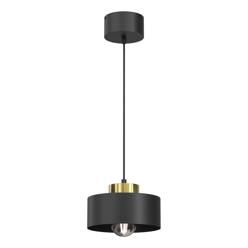 Підвісна люстра MARTI 1xE27/15W/230V чорний/золотий
