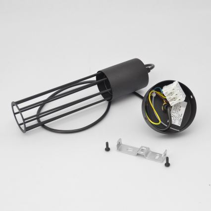 Підвісна люстра MELODY 1xE27/15W/230V чорний