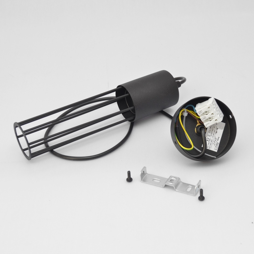 Підвісна люстра MELODY 1xE27/15W/230V чорний