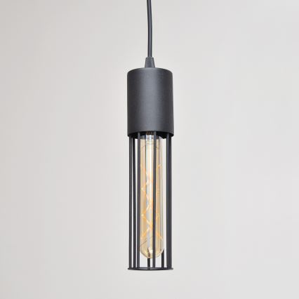 Підвісна люстра MELODY 2xE27/15W/230V чорний