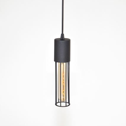 Підвісна люстра MELODY 2xE27/15W/230V чорний